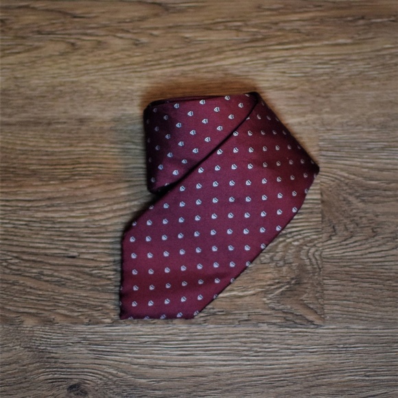 Dior Other - CHRISTIAN DIOR Cravates Burgundy Silk Tie